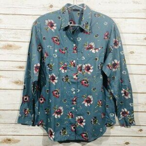 Liz wear Floral Long Sleeve Blouse Size M  NWOT